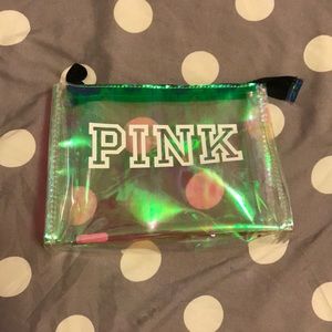 VS PINK iridescent makeup bag limited edition